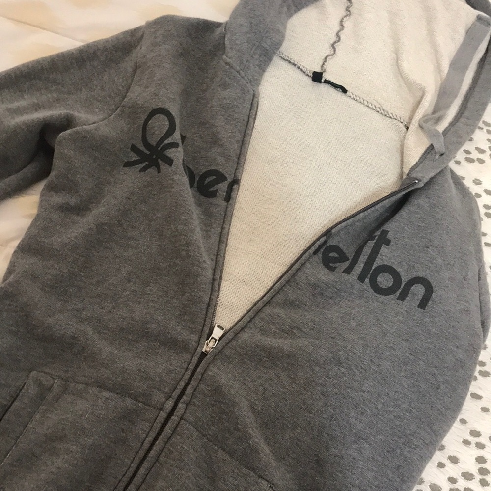 Benetton zip up hoodie